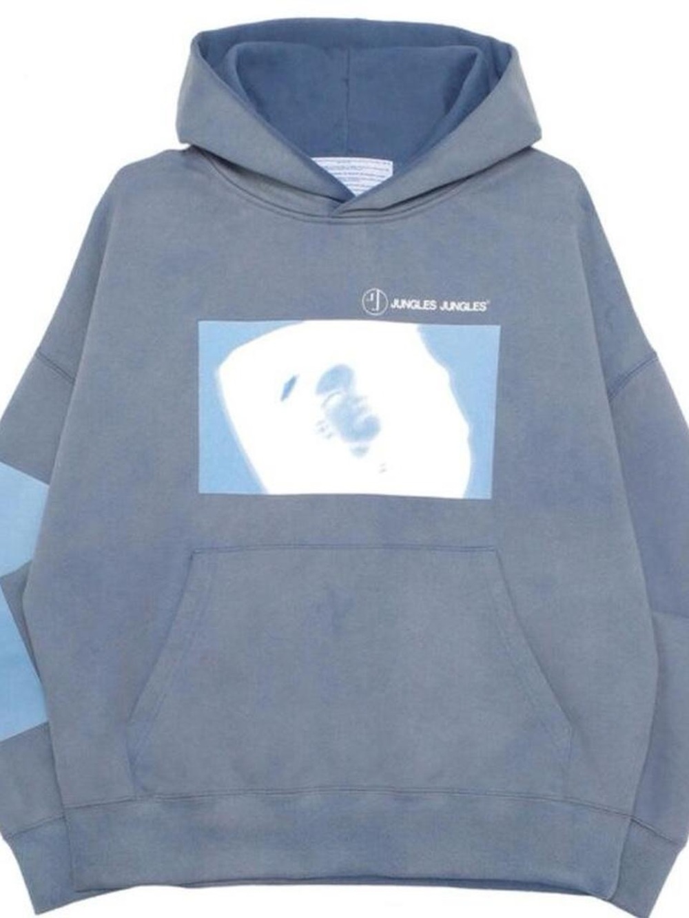 Blue Graphic Crewneck Hoodie